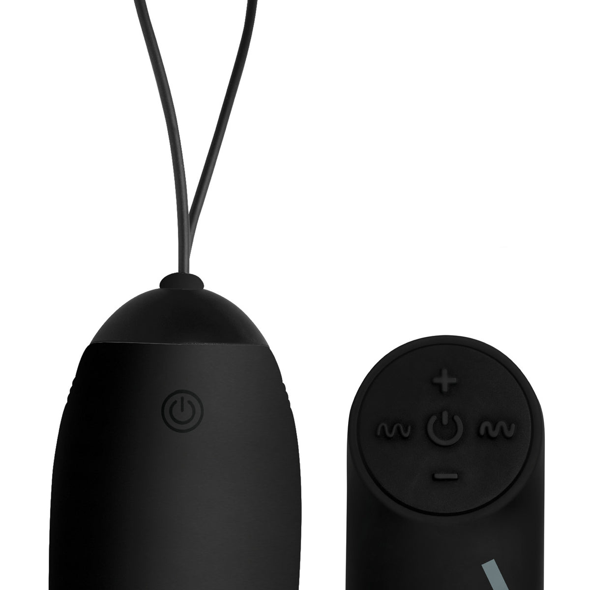 XL Silicone Vibrating Egg - Black