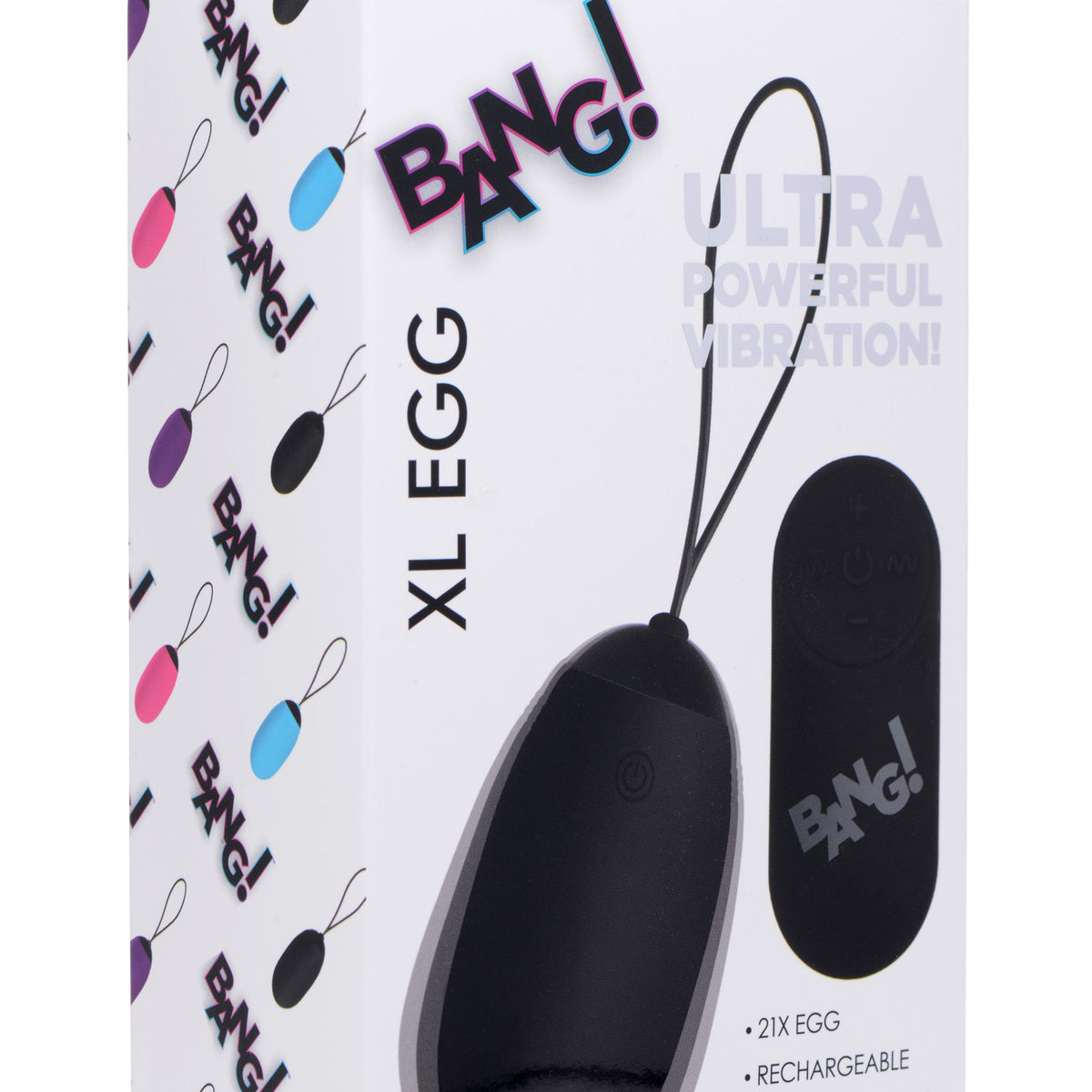 XL Silicone Vibrating Egg - Black