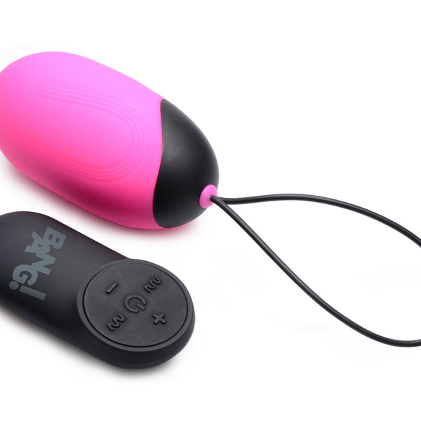 XL Silicone Vibrating Egg - Pink