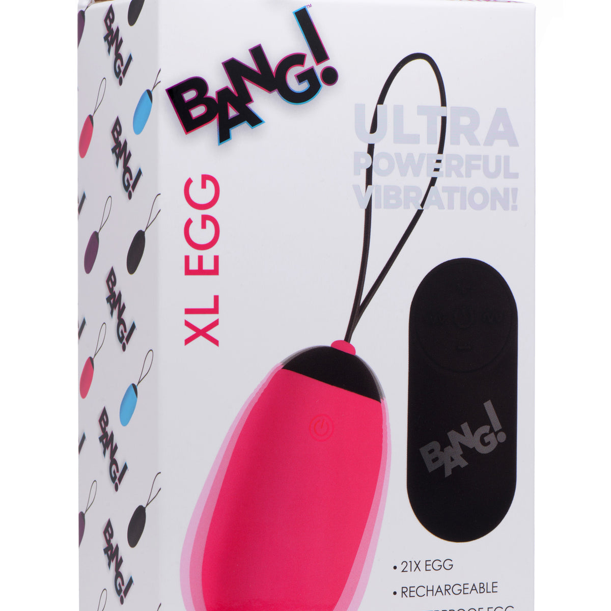 XL Silicone Vibrating Egg - Pink