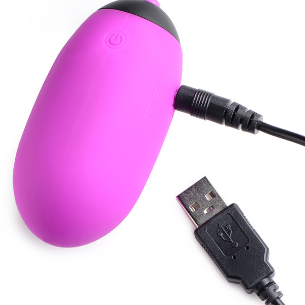 XL Silicone Vibrating Egg - Purple