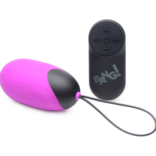 XL Silicone Vibrating Egg - Purple