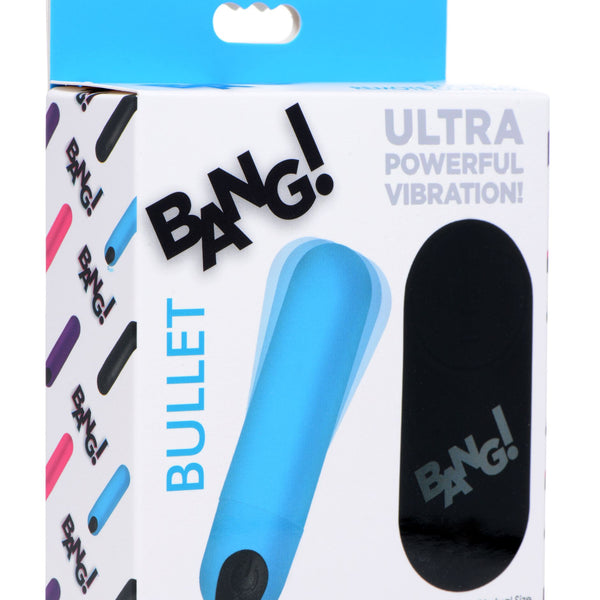 Vibrating Bullet with Remote Control - Blue