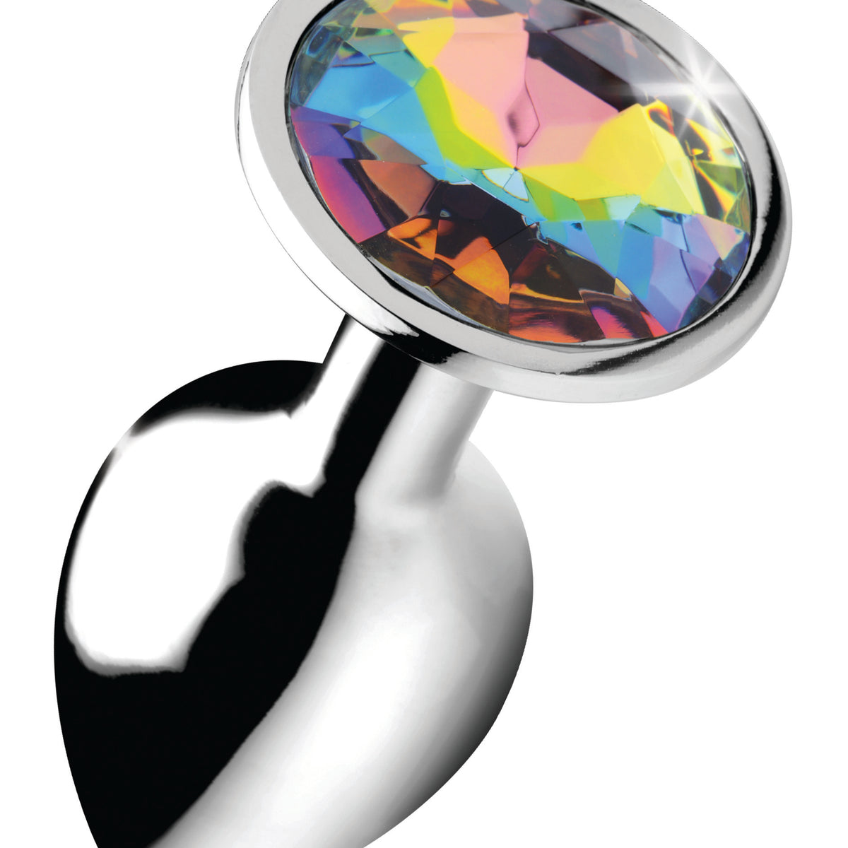 Rainbow Prism Gem Anal Plug - Small