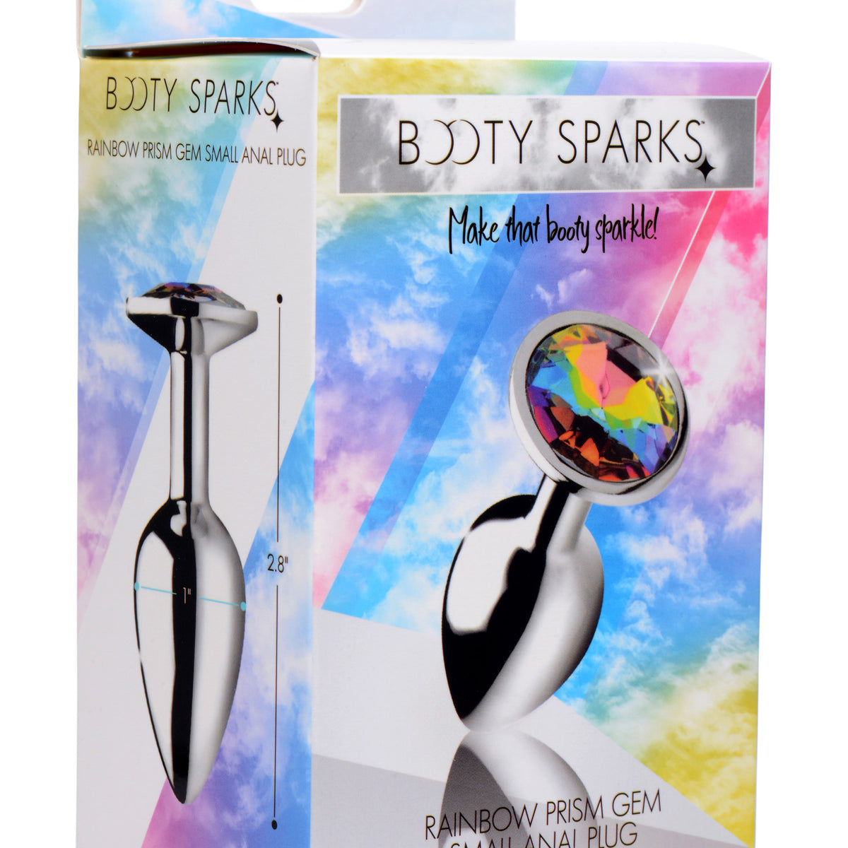 Rainbow Prism Gem Anal Plug - Small