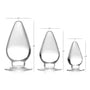 Triple Cones 3 Piece Anal Plug Set - Clear