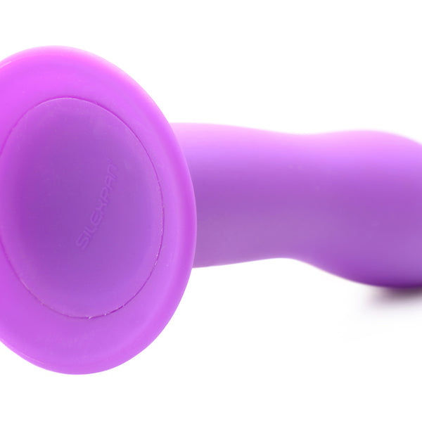 Squeezable Slender Dildo - Purple