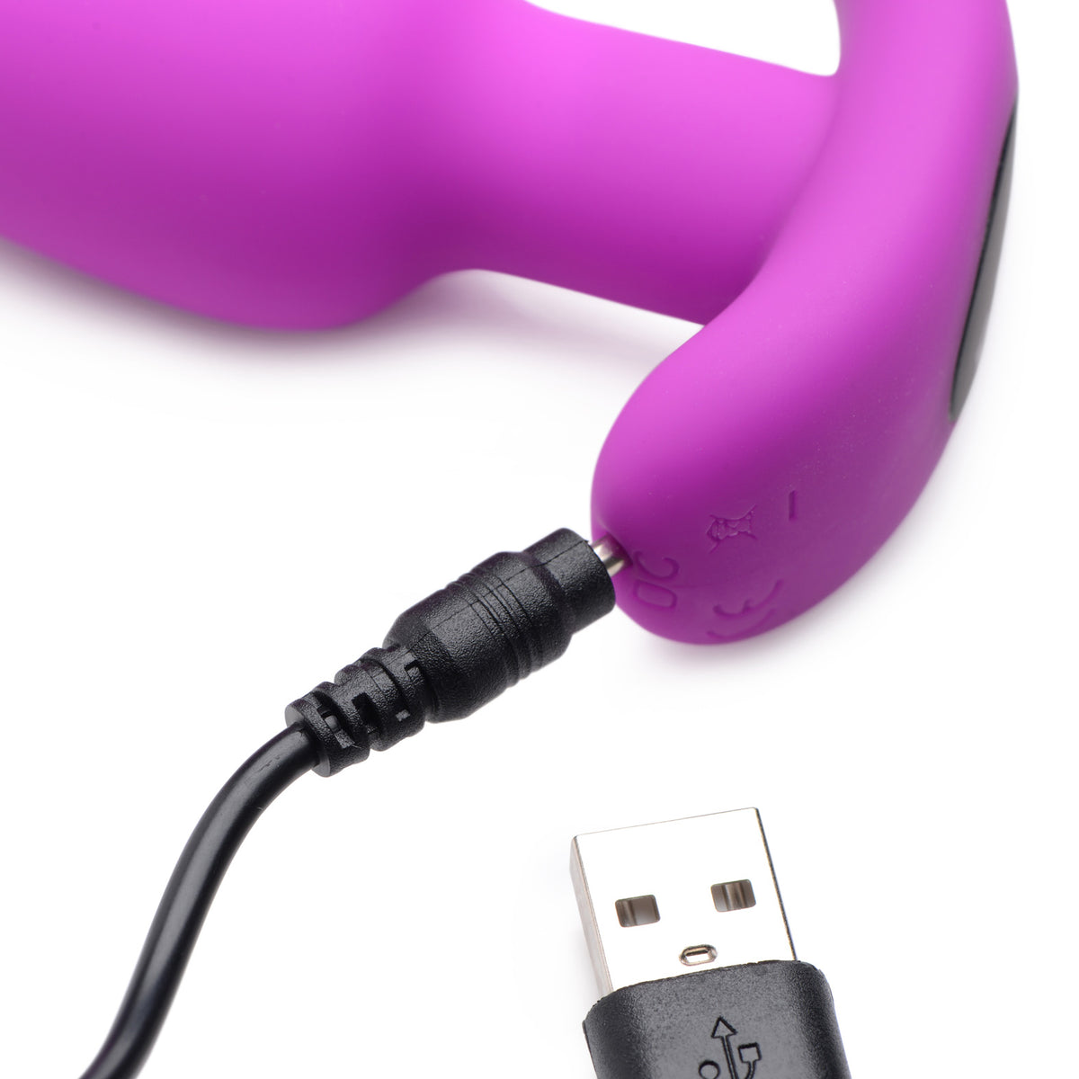 Remote Control 21X Vibrating Silicone Butt Plug - Purple