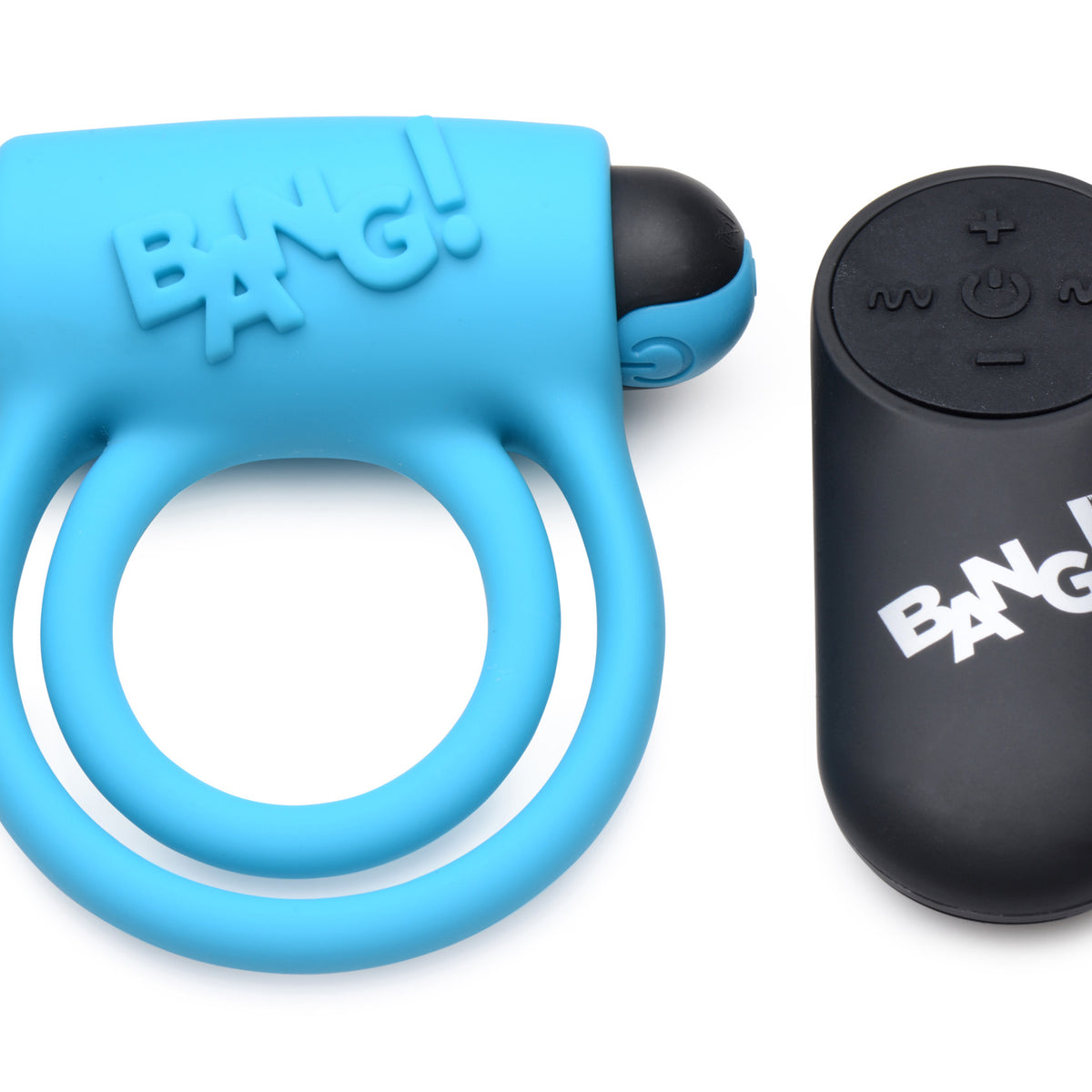 Remote Control 28X Vibrating Cock Ring and Bullet - Blue