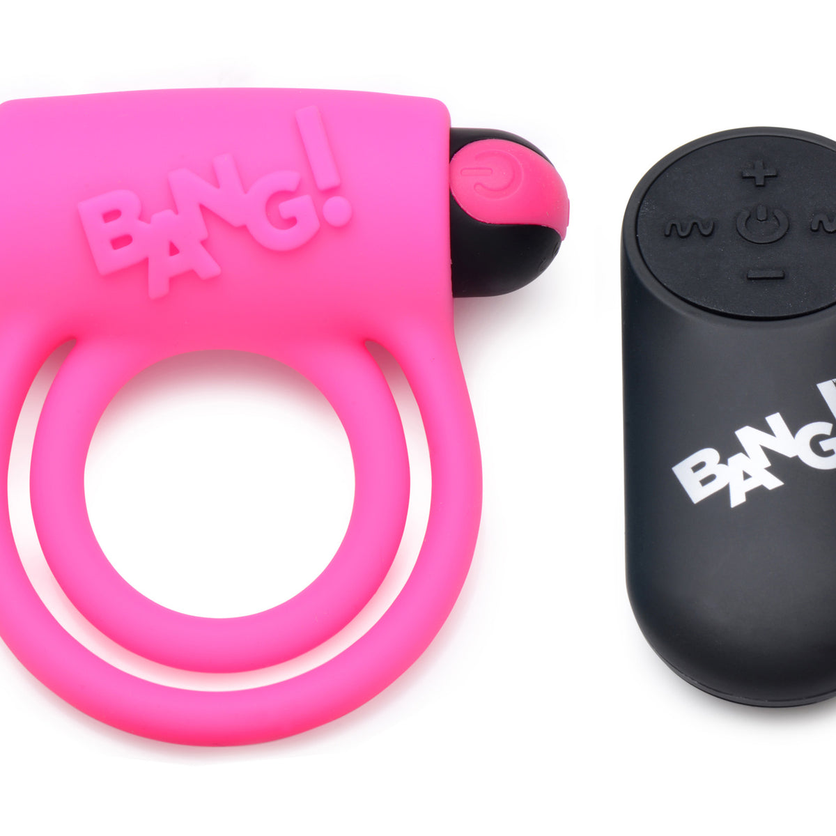 Remote Control 28X Vibrating Cock Ring and Bullet - Pink