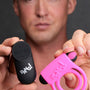 Remote Control 28X Vibrating Cock Ring and Bullet - Pink