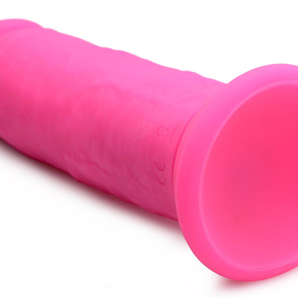 Power Player 28X Vibrating Silicone Dildo with Remote - Pink