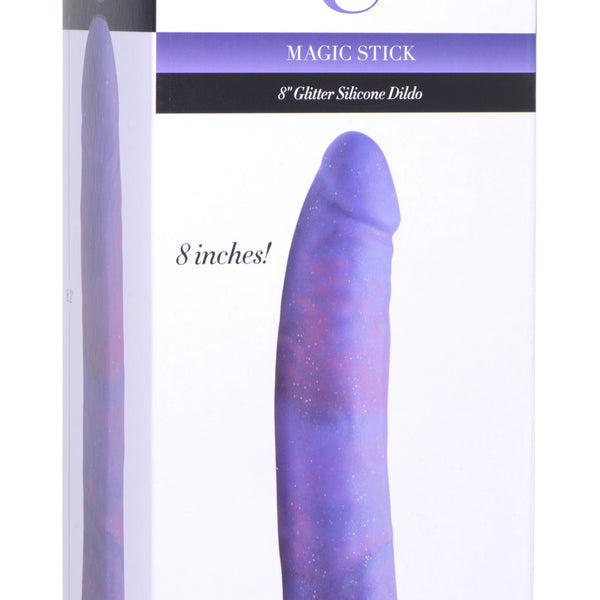 Magic Stick Glitter Silicone Dildo - 8 Inch