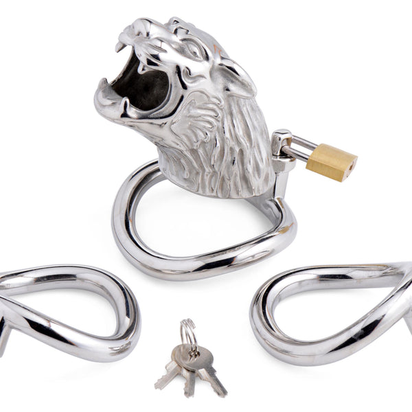 Tiger King Locking Chastity Cage