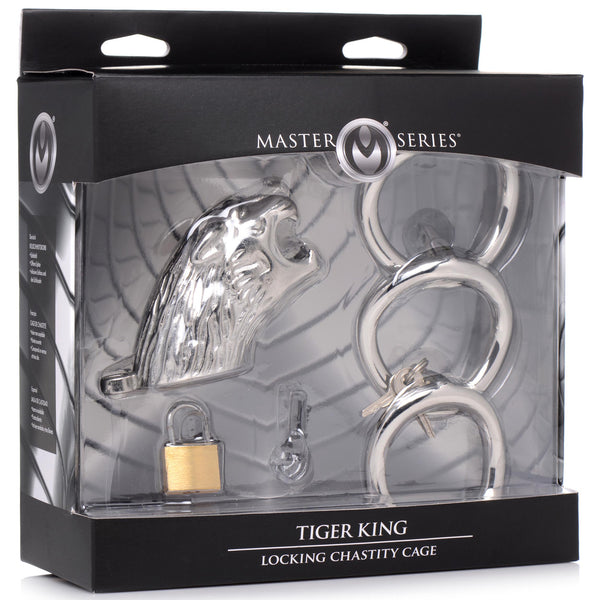 Tiger King Locking Chastity Cage