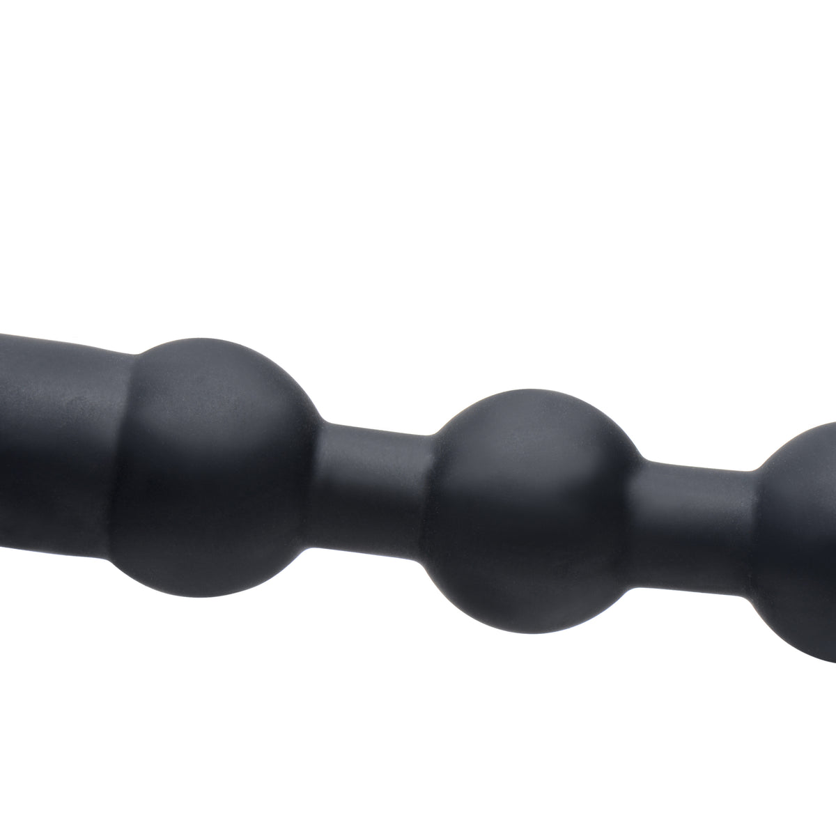 Remote Control Vibrating Silicone Anal Beads - Black