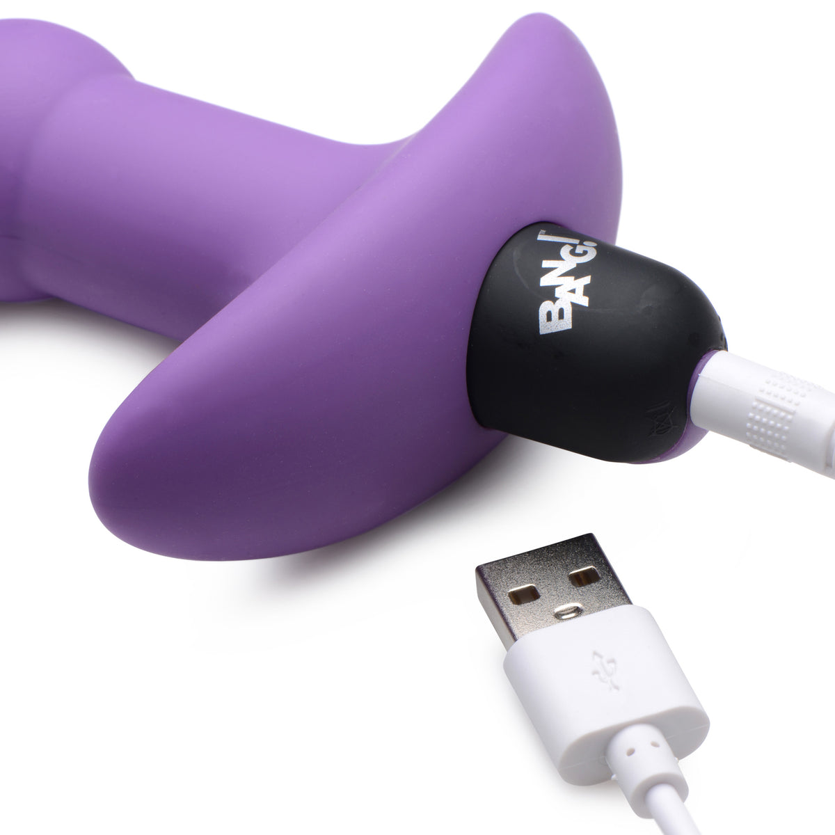 Remote Control Vibrating Silicone Anal Beads - Purple