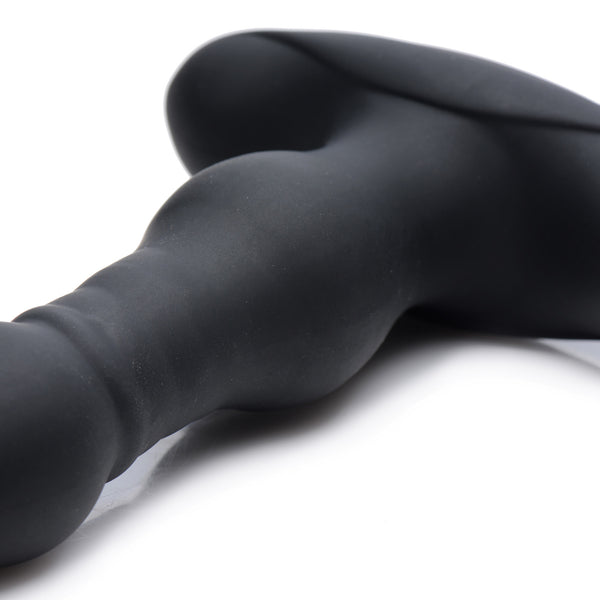 Vibrating and Thrusting Remote Control Silicone Anal Plug