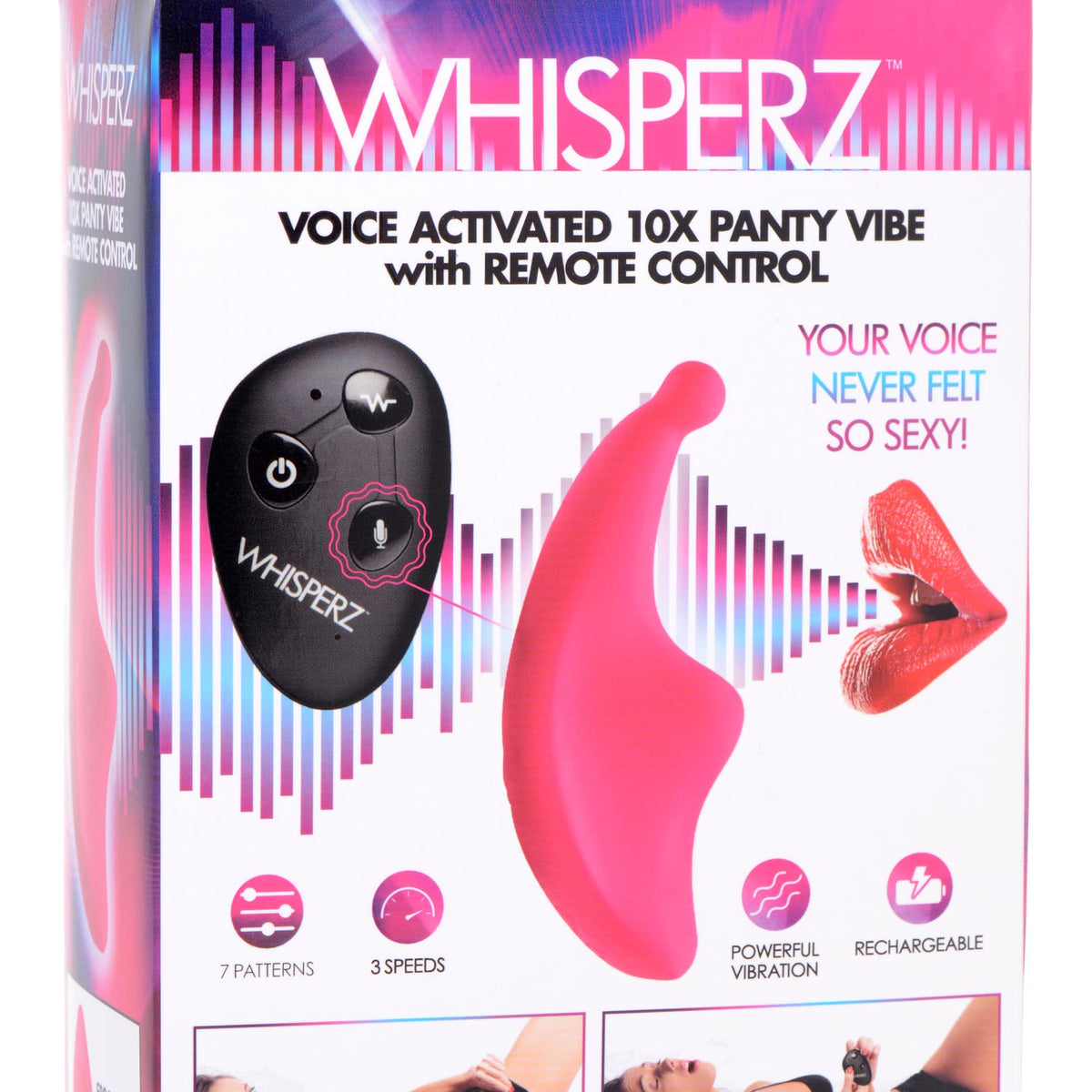 Voice Activated 10X Silicone Panty Vibrator with Remote Control