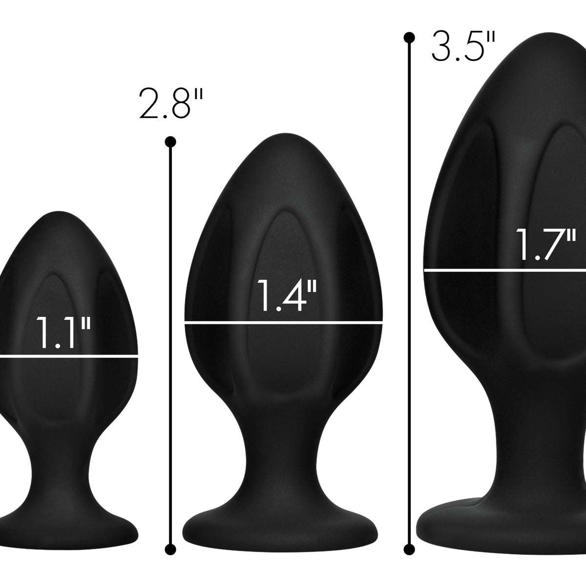 Triple Juicers Silicone Anal Trainer Set