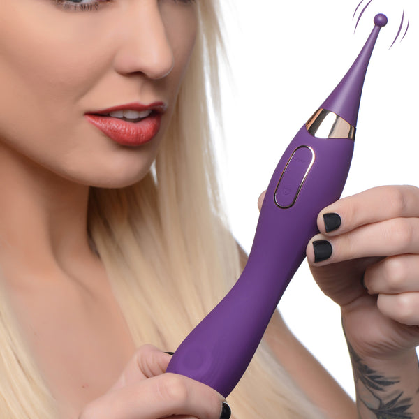 Pulsing G-spot Pinpoint Silicone Vibrator with Attachments