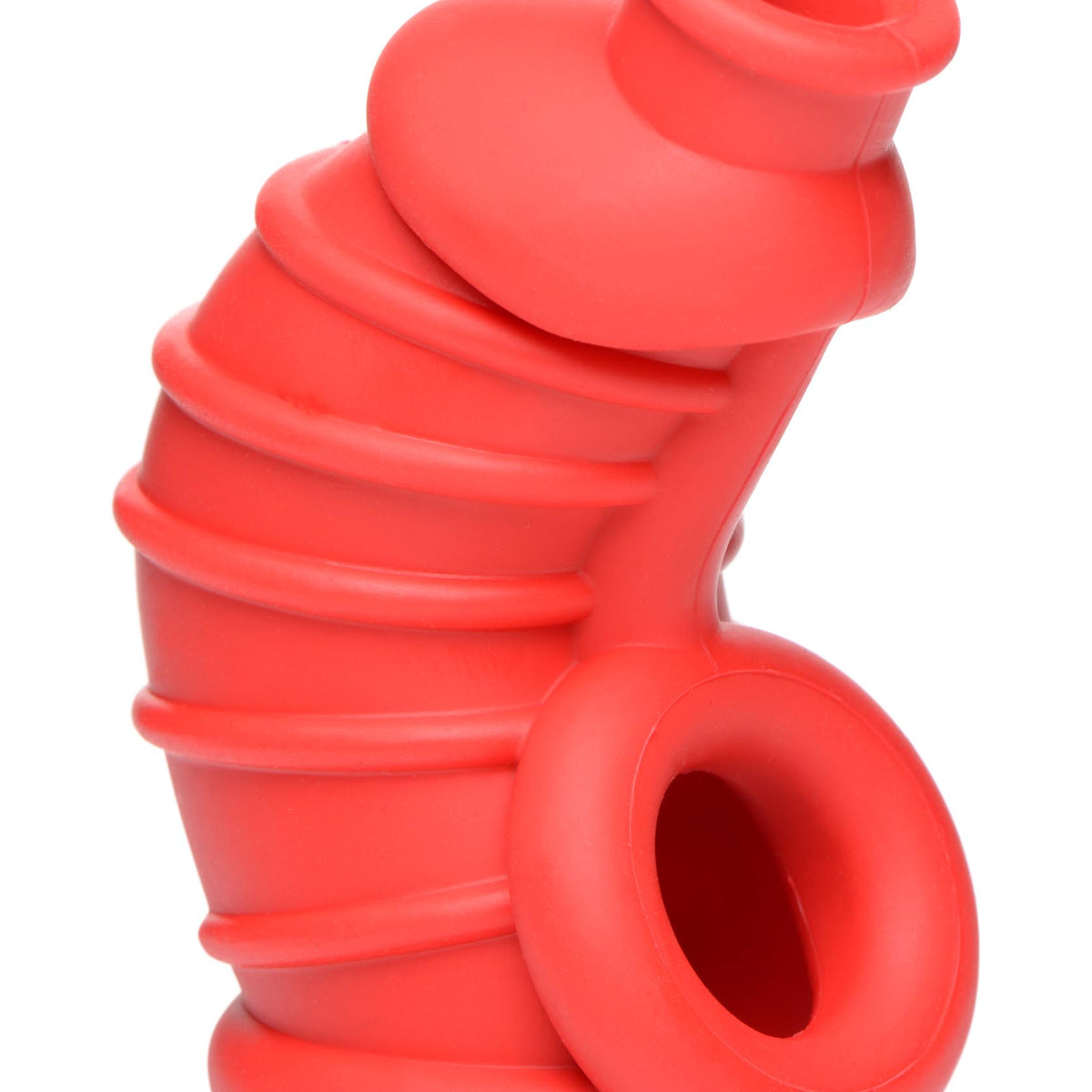 Red Chamber Silicone Chastity Cage