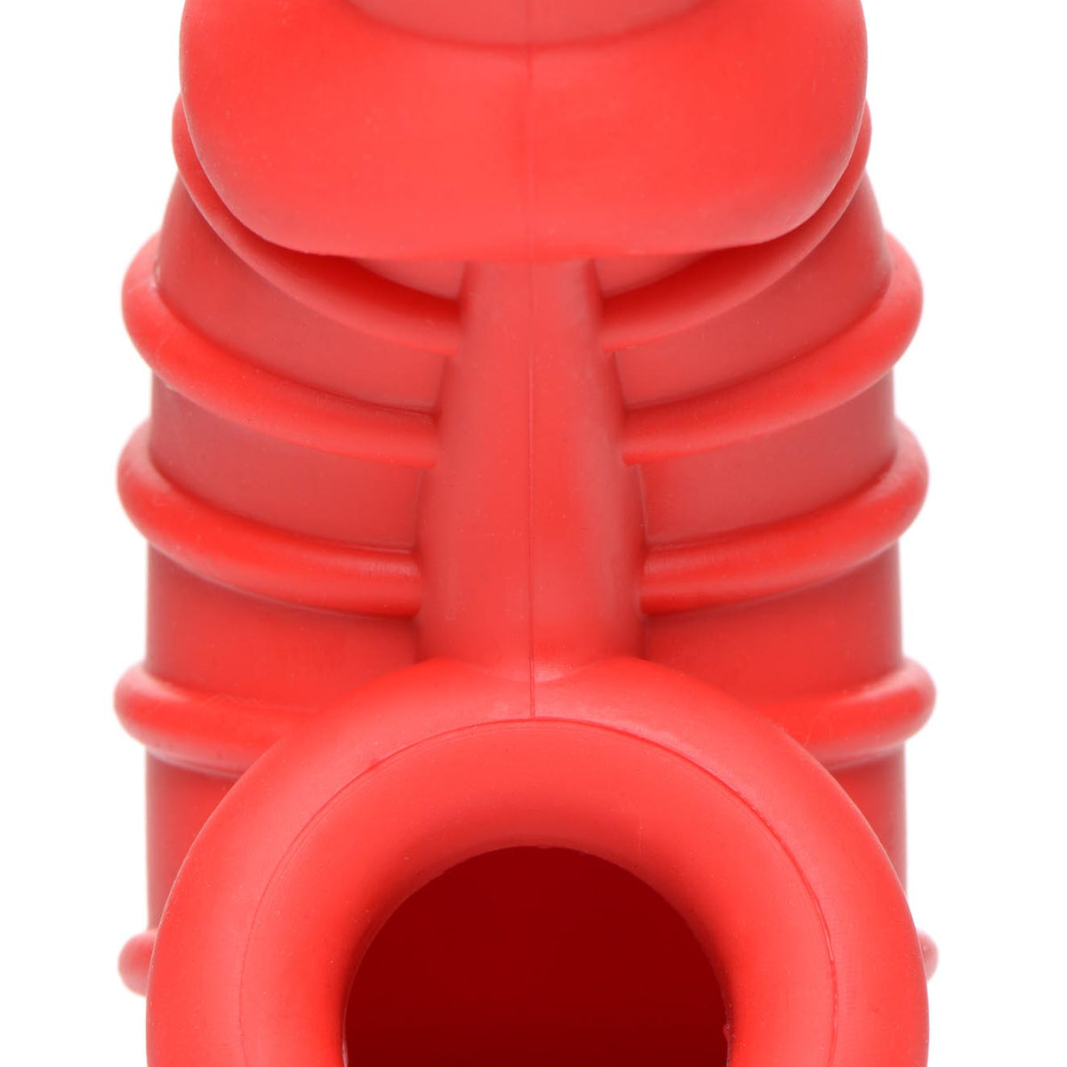 Red Chamber Silicone Chastity Cage