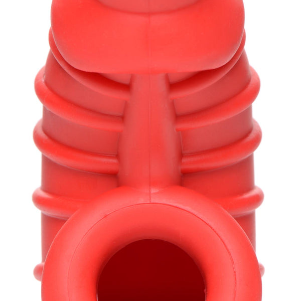 Red Chamber Silicone Chastity Cage