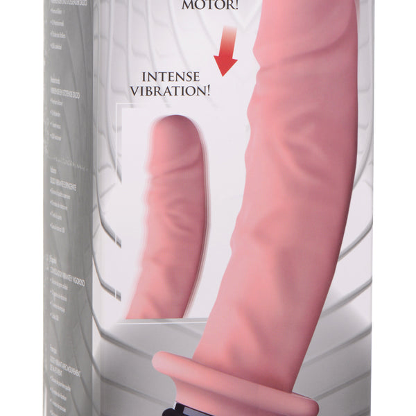 Power Pounder Vibrating and Thrusting Silicone Dildo - Light