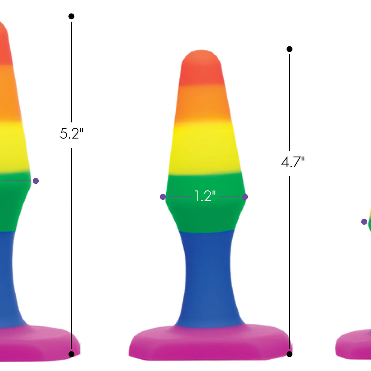 Rainbow Ready Silicone Anal Set