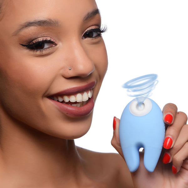 Sucky Bunny Silicone Clitoral  Stimulator - Blue