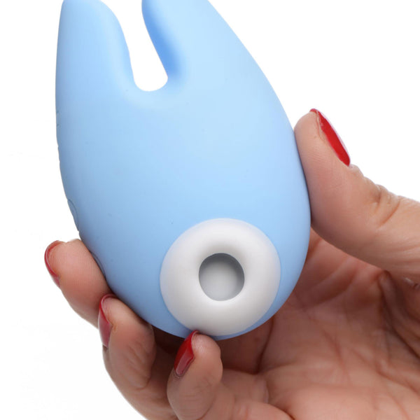 Sucky Bunny Silicone Clitoral  Stimulator - Blue