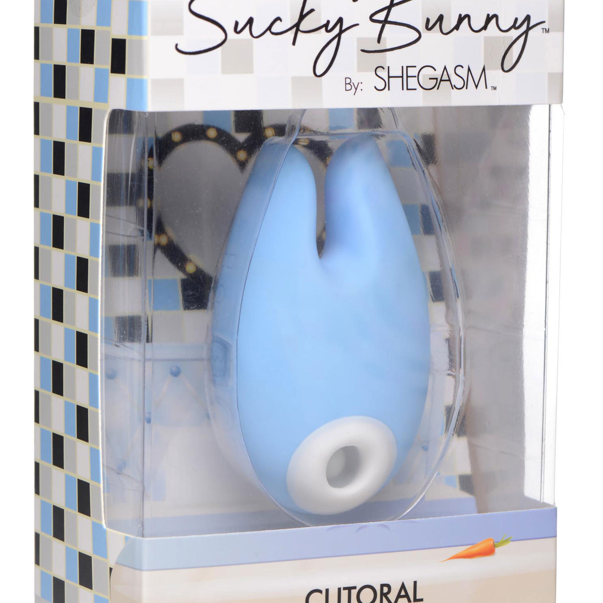 Sucky Bunny Silicone Clitoral  Stimulator - Blue