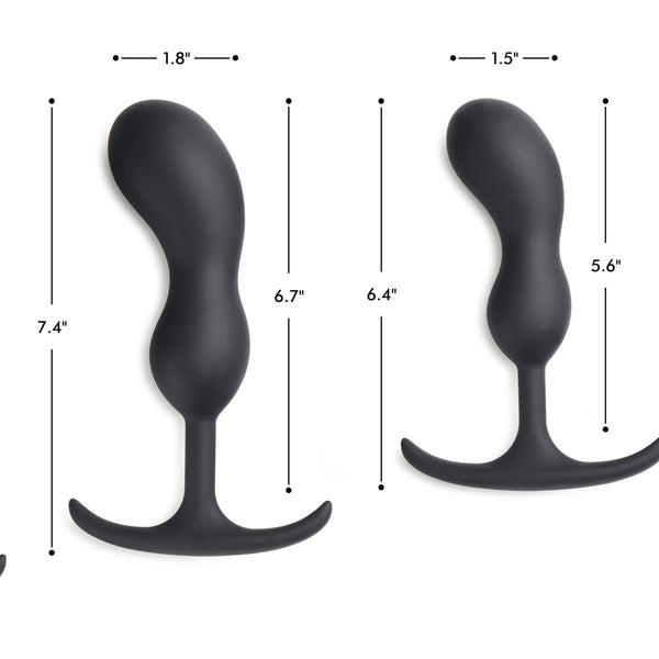 Premium Silicone Weighted Prostate Plug - Large