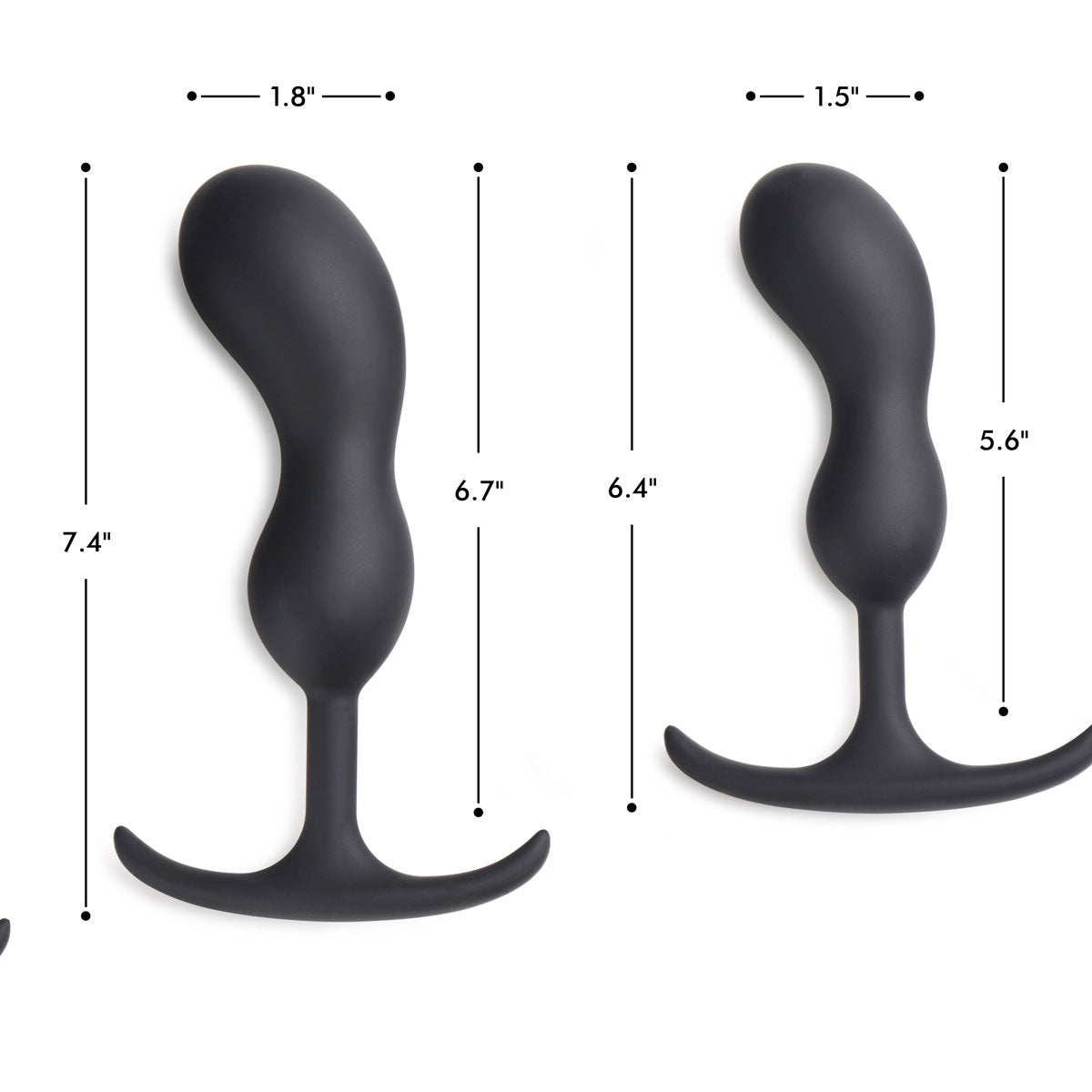 Premium Silicone Weighted Prostate Plug - Medium