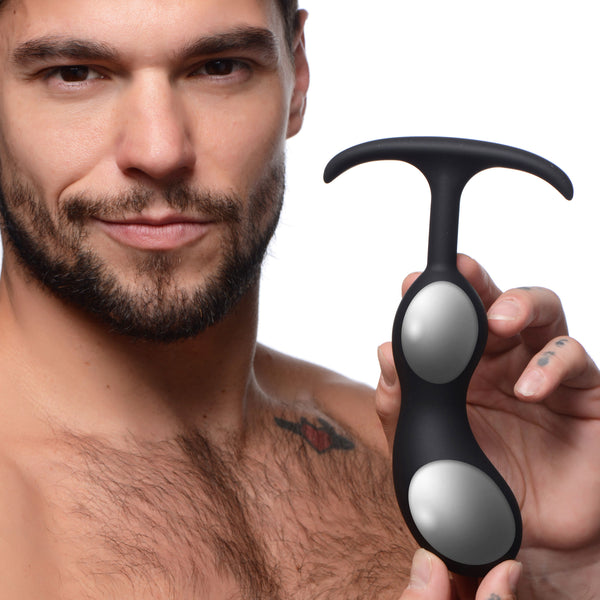 Premium Silicone Weighted Prostate Plug - Large