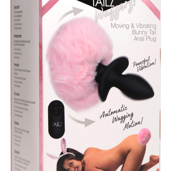 Remote Control Wagging Bunny Tail Anal Plug