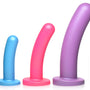 Triple Peg 28X Vibrating Silicone Dildo Set with Remote Control