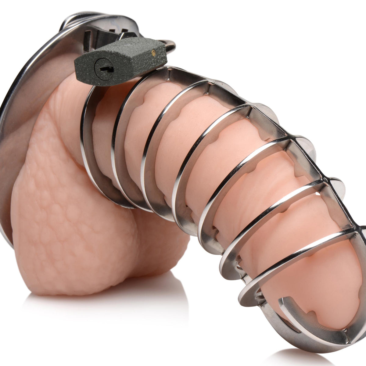 Stainless Steel Spiked Chastity Cage