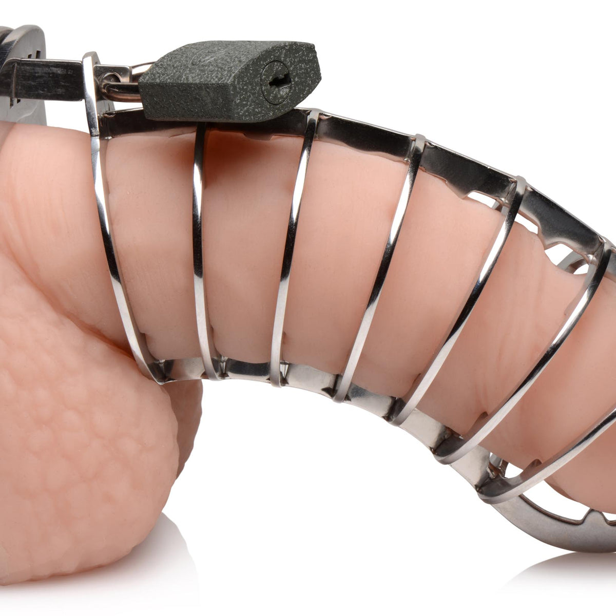 Stainless Steel Spiked Chastity Cage