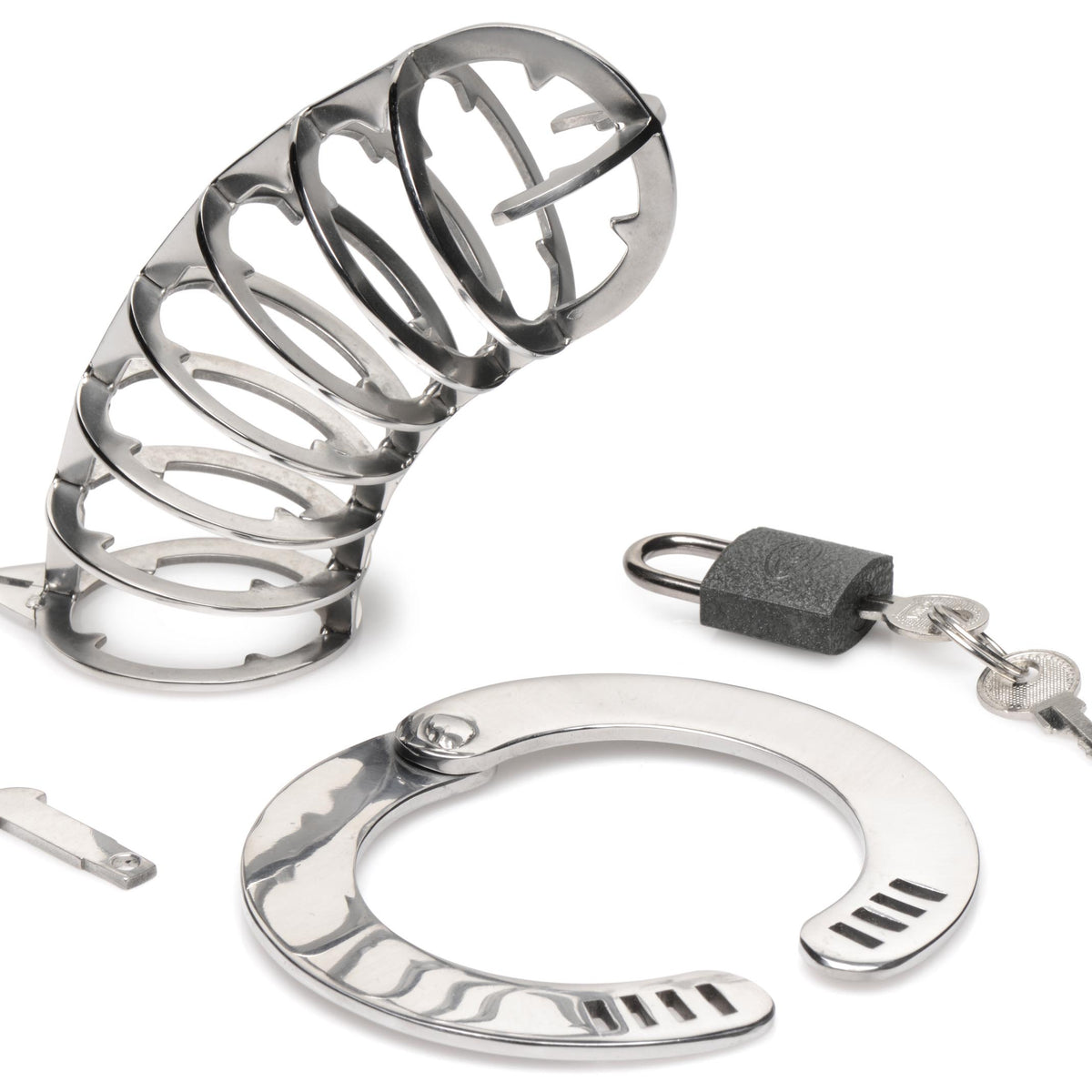 Stainless Steel Spiked Chastity Cage