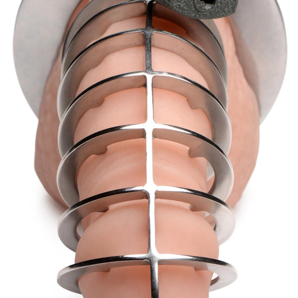 Stainless Steel Spiked Chastity Cage