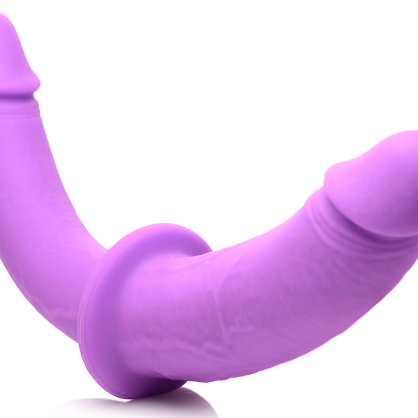 Silicone Double Dildo with Harness