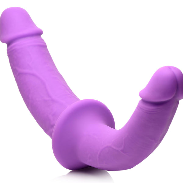 Silicone Double Dildo with Harness