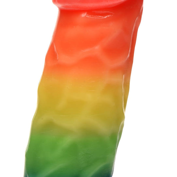 Pride Pecker Dick Drip Candle - Rainbow