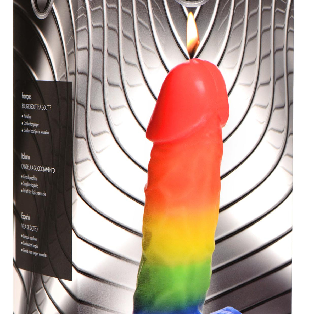 Pride Pecker Dick Drip Candle - Rainbow