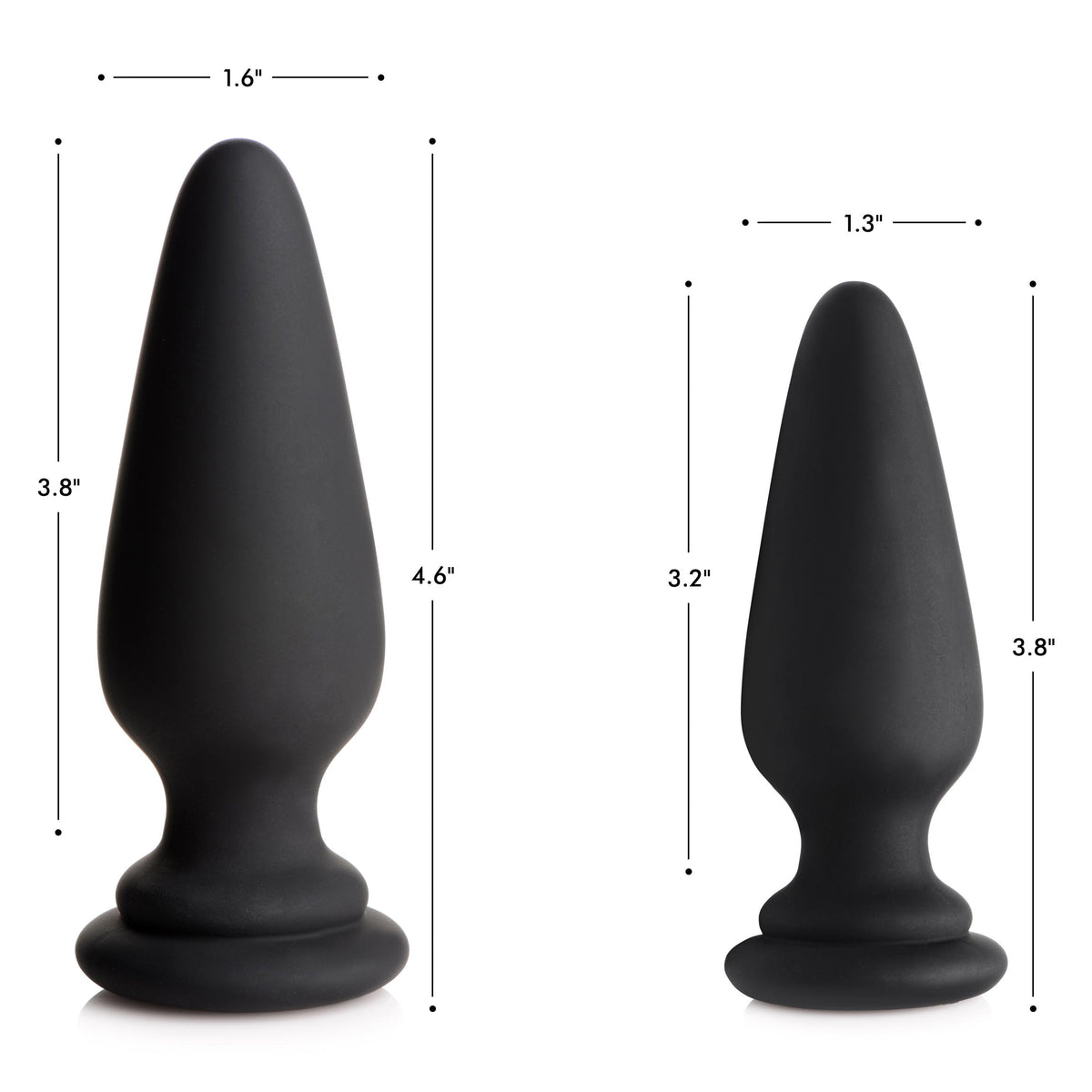 Small Anal Plug with Interchangeable Fox Tail - White