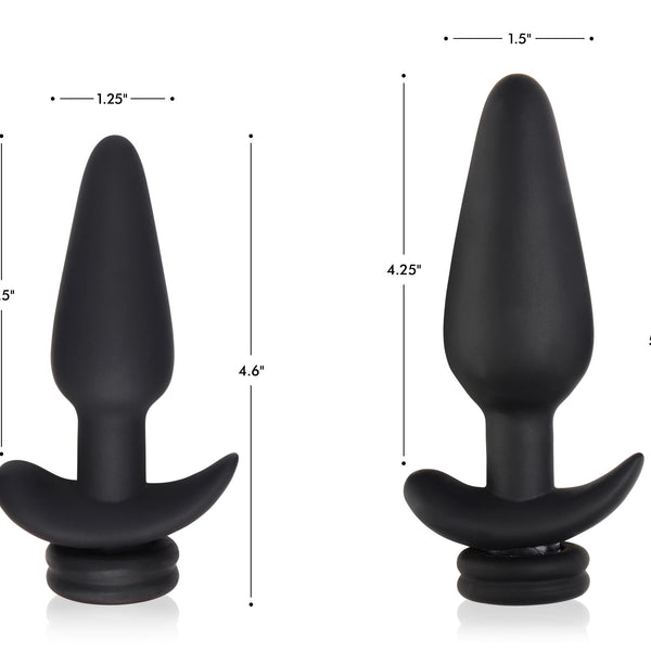 Small Vibrating Anal Plug with Interchangeable Fox Tail - White