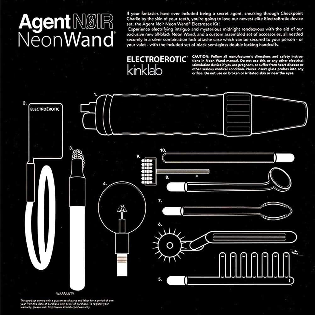 Agent Noir Neon Wand Briefcase Kit - Royal Sins