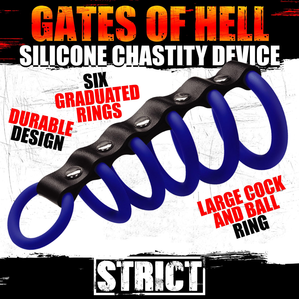 Silicone Gates of Hell Chastity Device